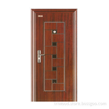Steel Security Door with Cold Rolled Steel Panel and Skeleton, Welcome Customized Orders